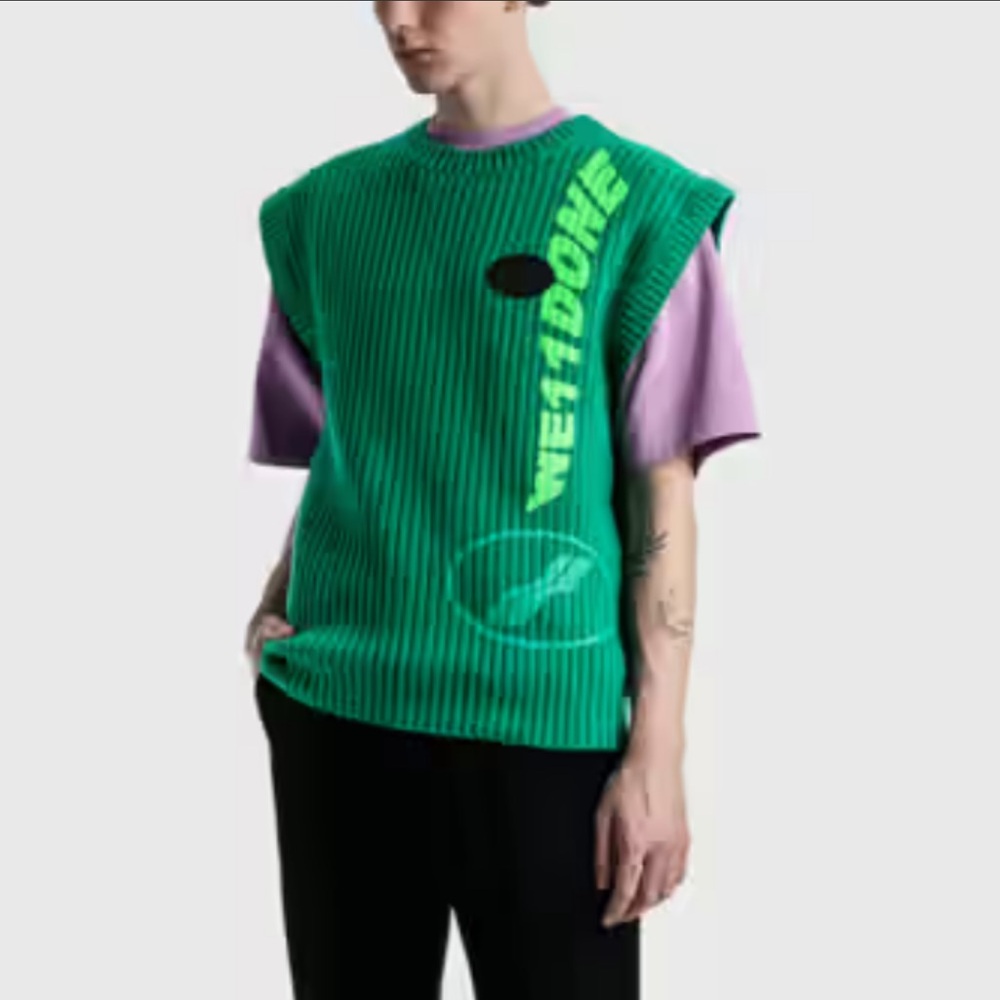 Welldone “we11done” sweater vest